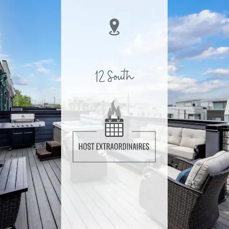 Urban Elegance Rooftop Lounge With Hot Tub